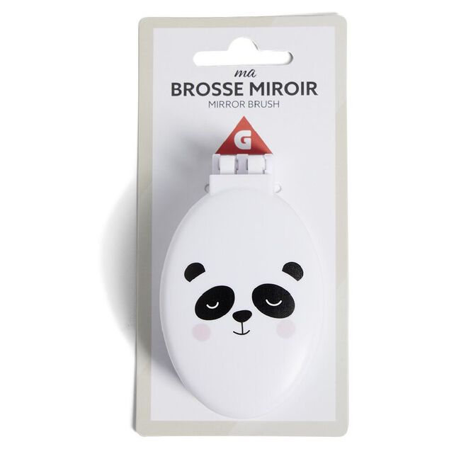 Brosse à cheveux enfant pliable avec miroir (2 modèles)