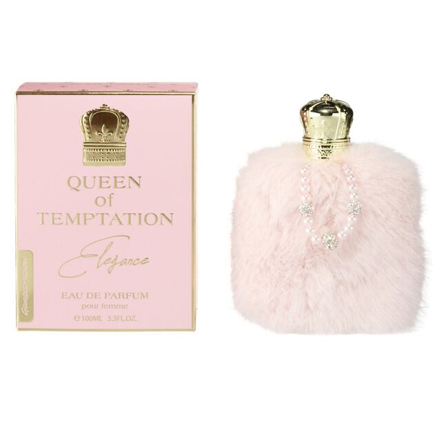 Eau de parfum femme My queen of Temptation flacon poils roses 100ml
