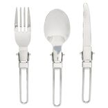 Set nomade couverts inox avec pochette 4 pi&egrave;ces