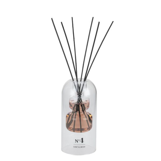 Diffuseur de parfum double paroi &agrave; b&acirc;tonnets senteur bois de santal 150ml