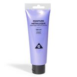 Tube peinture acrylique 120ml violet métallisé