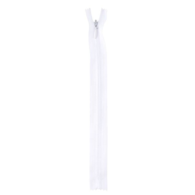Fermeture &agrave; glissi&egrave;re blanche L20cm