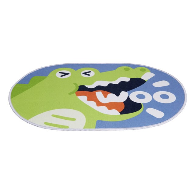Tapis enfant licorne ou crocodile polyester 40x60cm - 2 mod&egrave;les