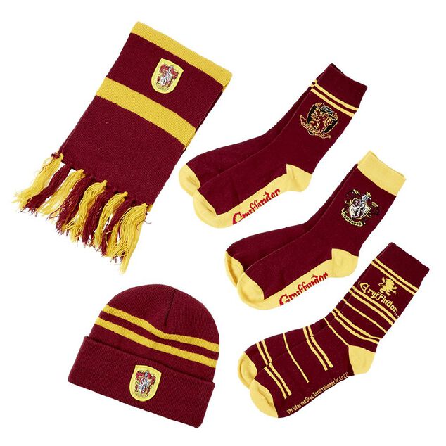 Set bonnet &eacute;charpe Chaussettes Harry Potter Gryffondor