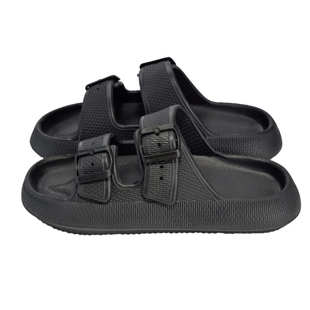 Sandales unisex 2 brides plastique noir 44/45