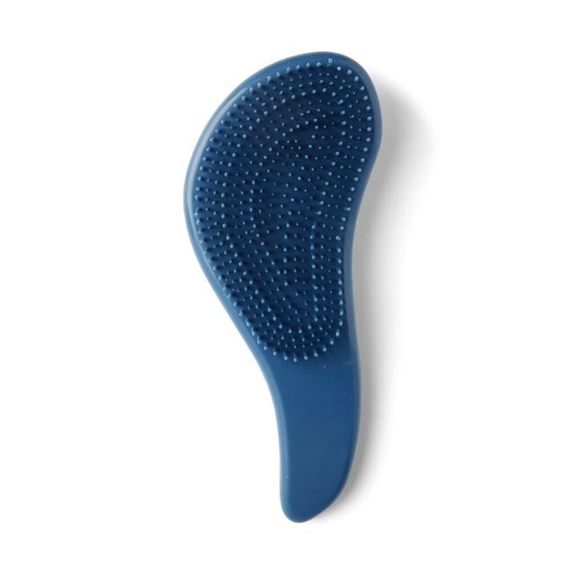 Brosse &agrave; cheveux compacte en plastique imprim&eacute; 4 coloris