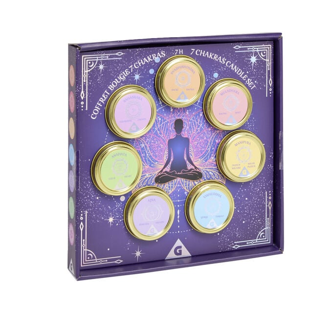 Coffret bougie harmonie 7 chakras