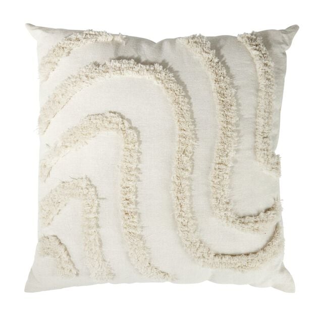 Coussin carr&eacute; tuft&eacute; relief color&eacute; 45x45cm (4 mod&egrave;les)