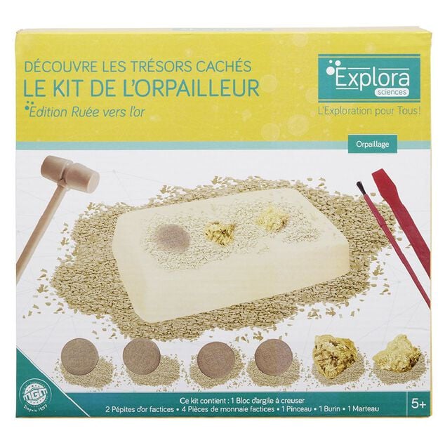Jeu chercheur d'or - Kit de l'orpailleur
