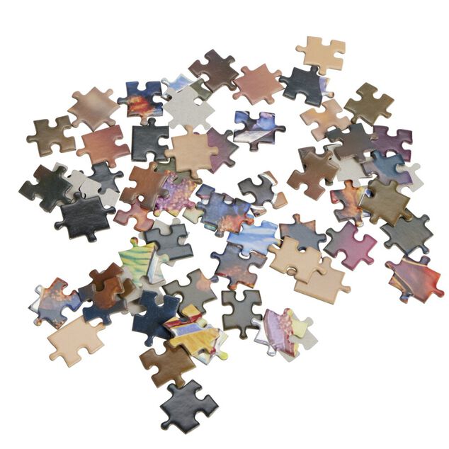 Puzzle holographique carton motif nature 48x68cm