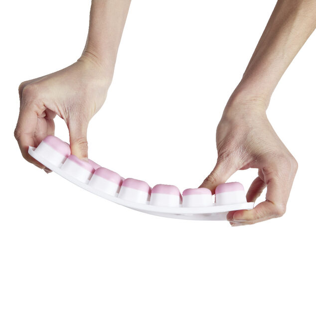 Bac &agrave; 14 gla&ccedil;ons avec couvercle 21x8cm - 3 coloris