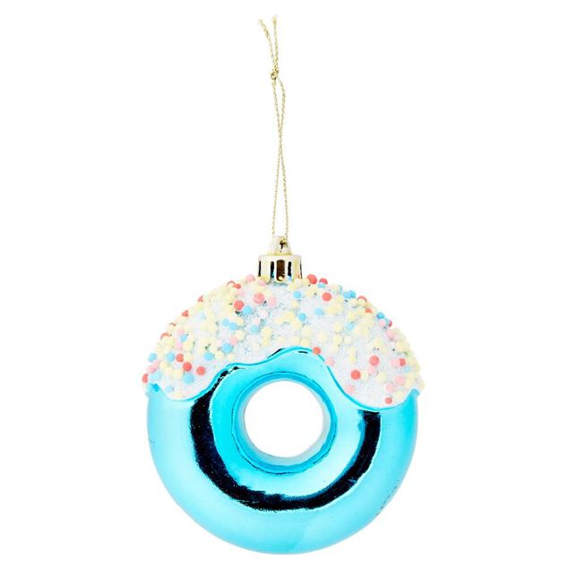 Donut &agrave; suspendre bleu ou rose &Oslash;8cm