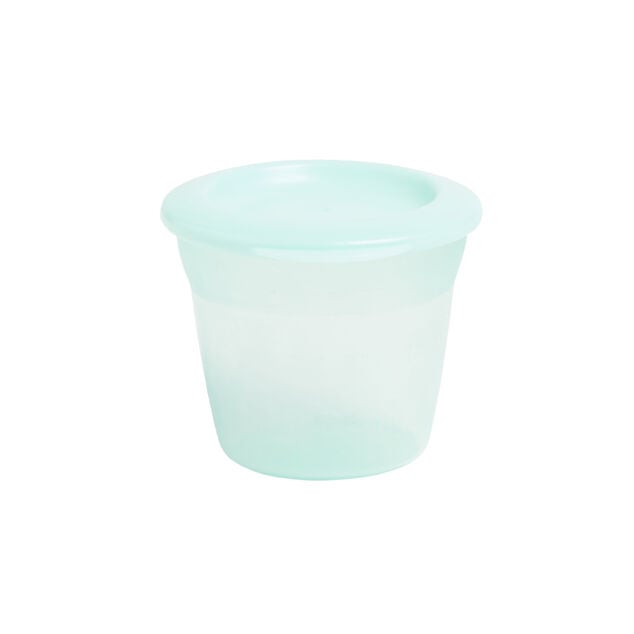 Pot avec couvercle pour snack en plastique rose 110ml (lot de 3)