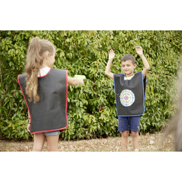 Jeu de cible avec pistolet &agrave; eau plastique (4 pi&egrave;ces)