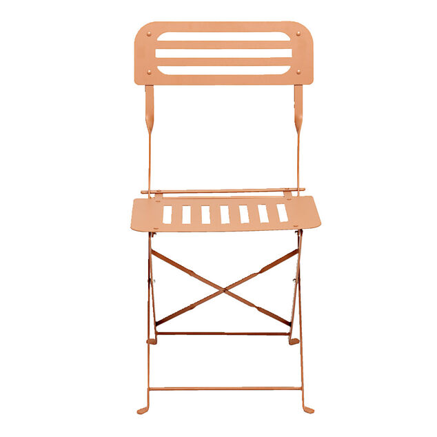 Chaise de jardin pliante Rio acier jaune ocre 41xP46xH81cm