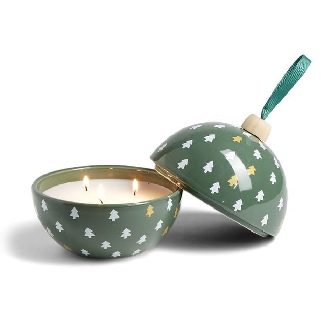 Bougie bonbonni&egrave;re de No&euml;l senteur sirop d'&eacute;rable