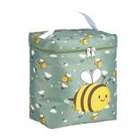 Sac isotherme enfant 5L polyester vert motif abeille 23x12xH19cm