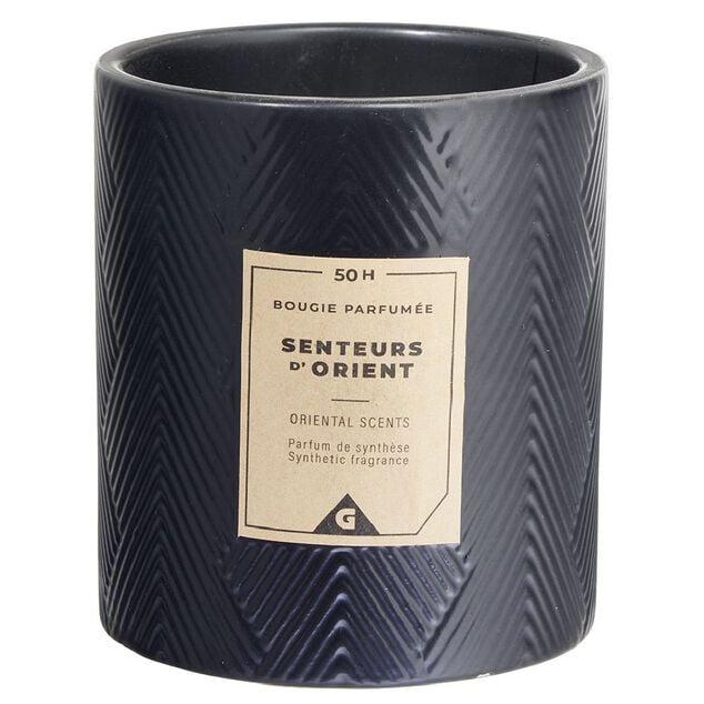 Bougie parfum&eacute;e noire senteur d'Orient 50H
