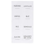 &Eacute;tiquette adh&eacute;sive en papier x16 pour cuisine et bocaux
