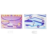 Mini avion à construire x2 en papier 7x10cm