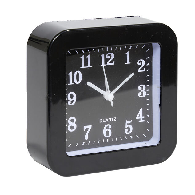 Mini r&eacute;veil analogique &agrave; quartz en plastique avec alarme (4 mod&egrave;les)