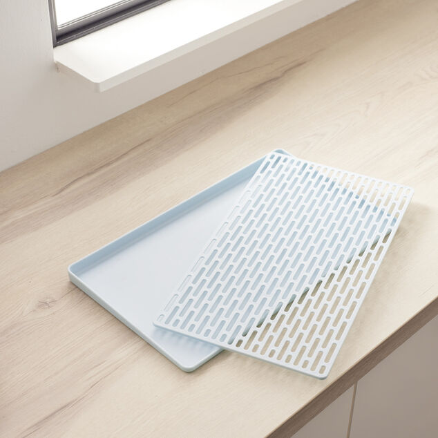&Eacute;gouttoir &agrave; vaisselle avec support 40x22,6xH2cm