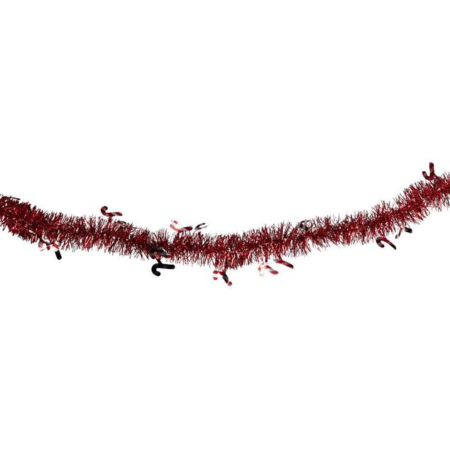 Guirlande scintillante sucre d'orge rouge 2m