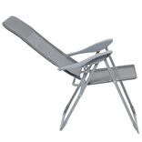 Fauteuil de camping 5 positions gris