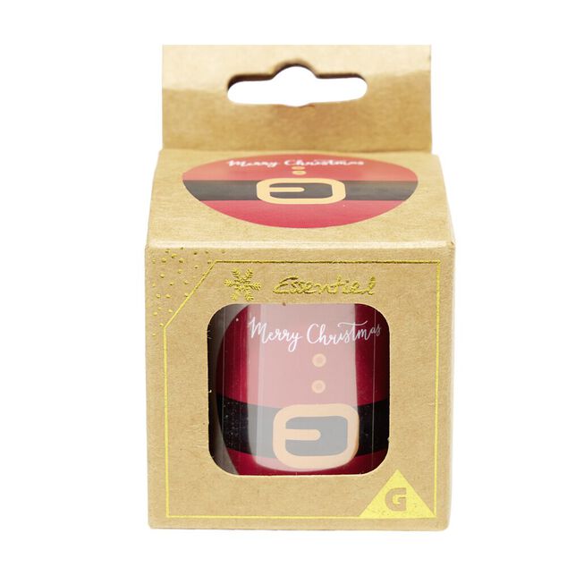 &Eacute;tiquette pour paquet cadeau ronde ceinture P&egrave;re No&euml;l 50 pi&egrave;ces