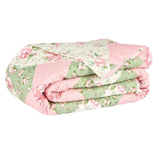 Couvre lit avec sac imitation boutis