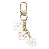 Porte-clé avec fleurs en métal L8,5cm (2 modèles)