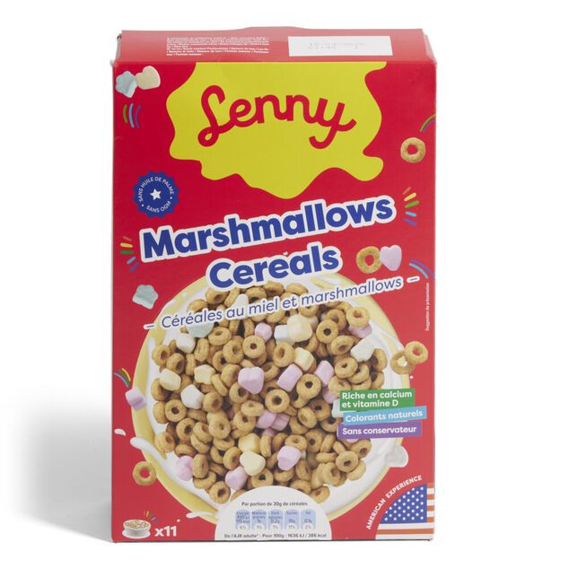 Céréales Lenny au miel avec marshmallows 325gr