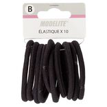 Élastique sans métal noir épais x10