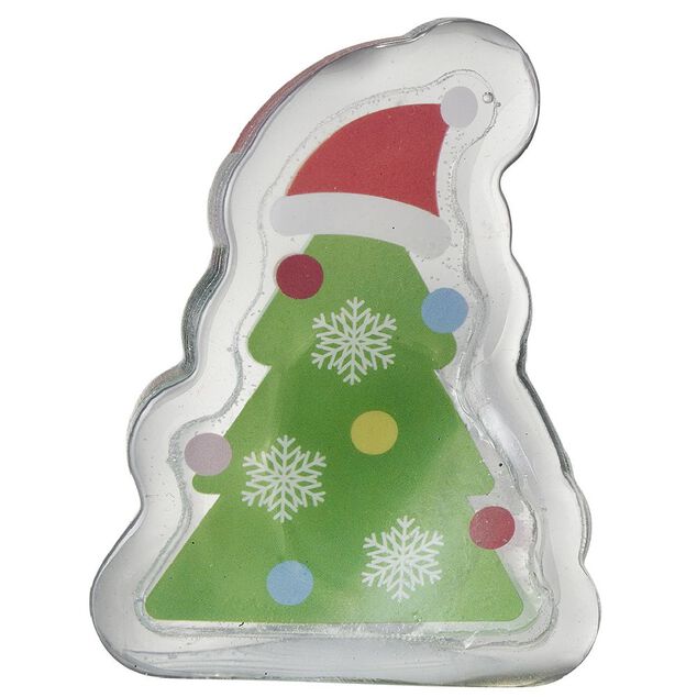 D&eacute;co fen&ecirc;tre sticker gel lumineux sapin de No&euml;l