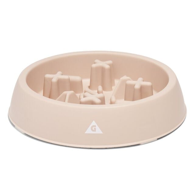 Gamelle anti-glouton 655ml caoutchouc rose