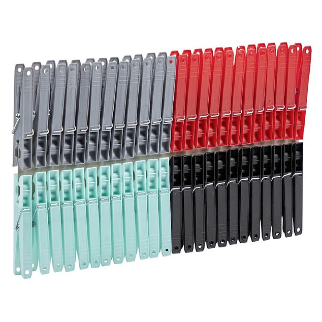 Pince &agrave; linge g&eacute;ante 4 couleurs x48