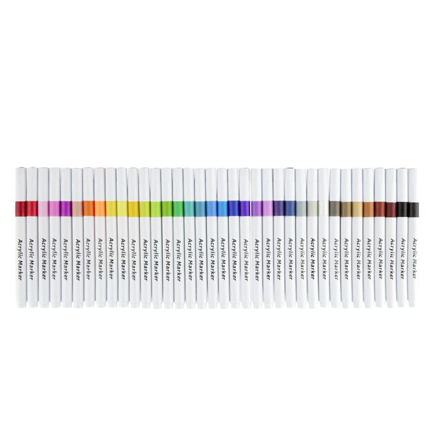 Marqueur acrylique x36 dans pot