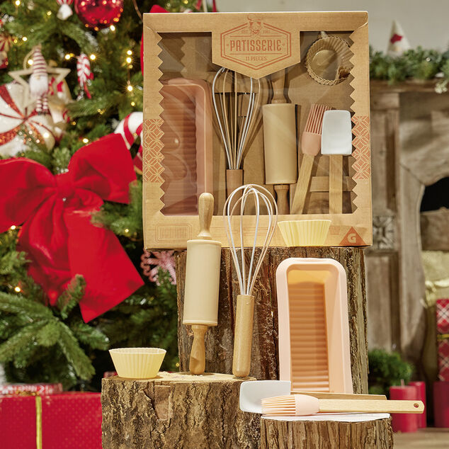 Coffret p&acirc;tisserie en bois pour enfant