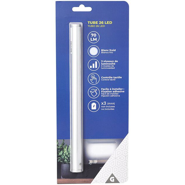 R&eacute;glette &agrave; 26 LED tactile 3 intensit&eacute;s