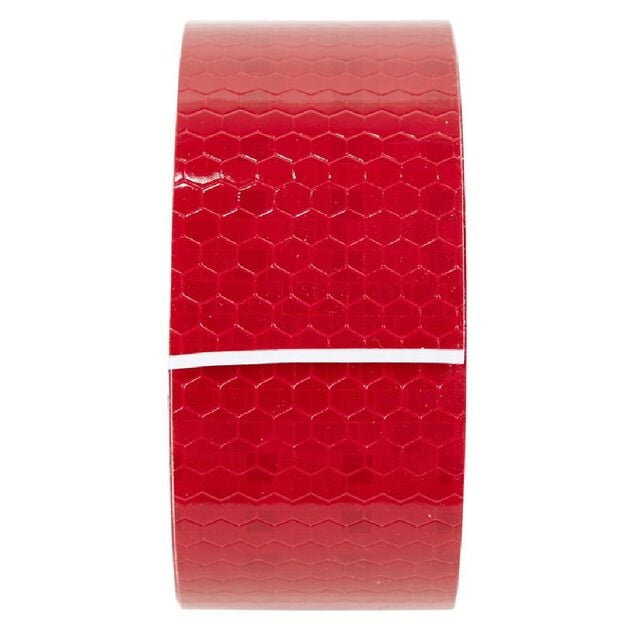 Bande r&eacute;fl&eacute;chissante adh&eacute;sive rouge 1,5m