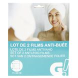 Film anti bu&eacute;e adh&eacute;rent pour miroir ou fen&ecirc;tre x2