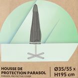 Housse de protection parasol Oxford noir 55x35xH195cm