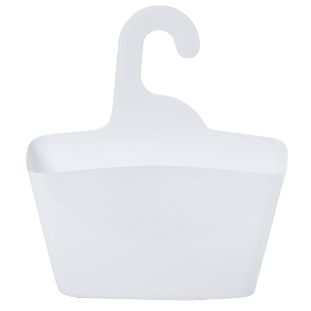 Serviteur de douche &agrave; suspendre blanc