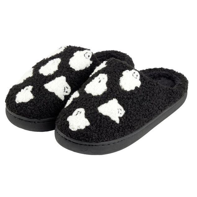 Chaussons unisexes noir fant&ocirc;me Halloween 36&agrave;45