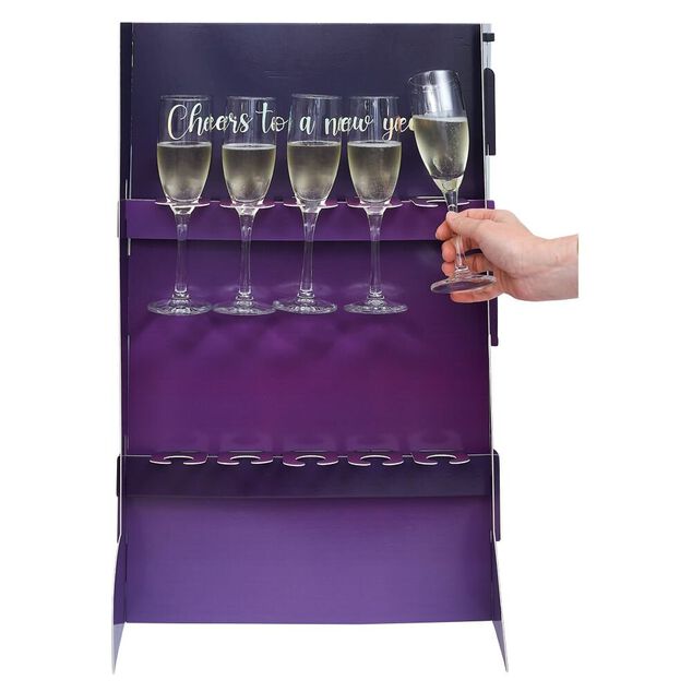 Support DIY pour flûte à champagne