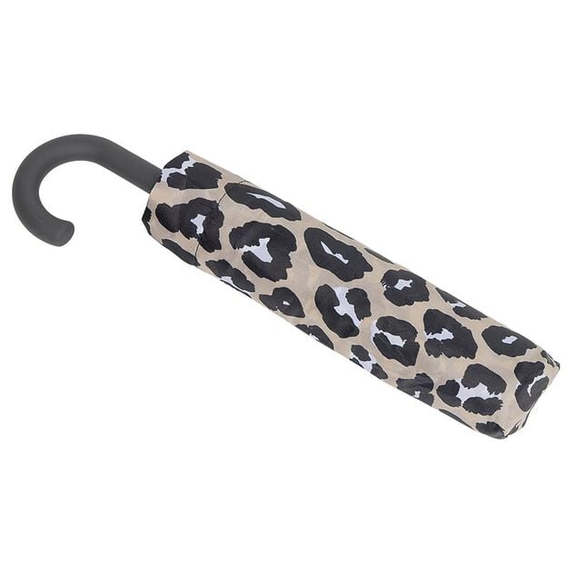 Parapluie canne imprimé léopard