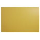 Set de table rectangulaire plastique jaune