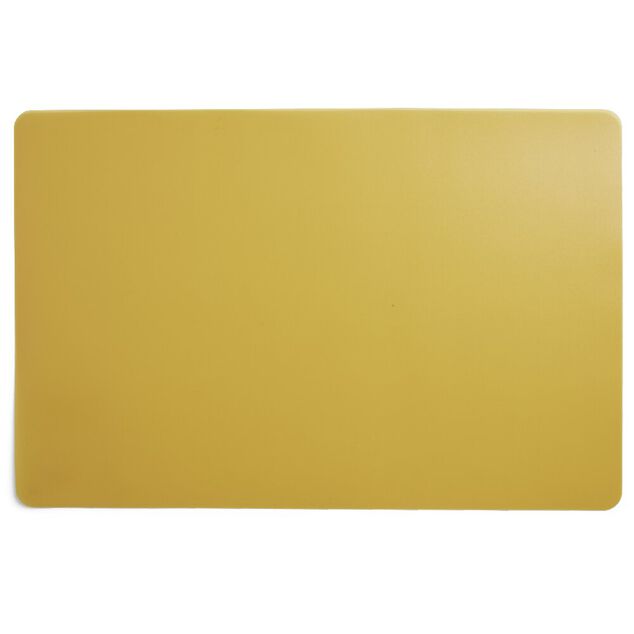 Set de table rectangulaire plastique jaune