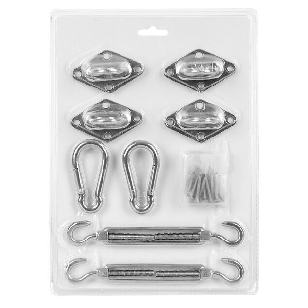 Accessoires de fixation pour voile d'ombrage acier