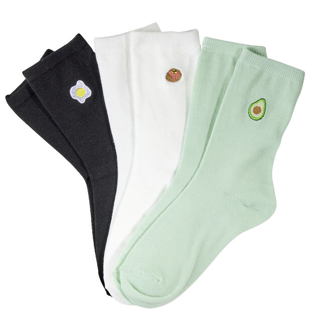 Chaussettes femme 3 paires thème avocat - 36/38 ou 39/41